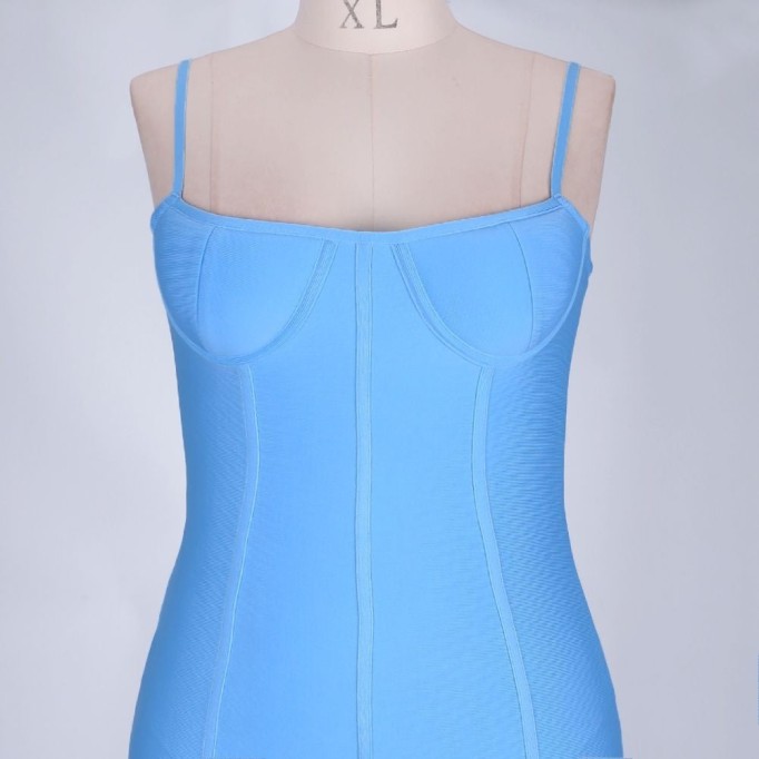 Plus Size Over Knee Bandage Dress DF0703