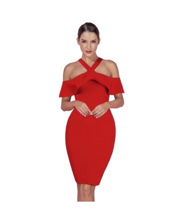 Sexy Backless Bandage Dress PPHQ218