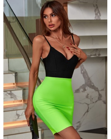 Strappy Sleeveless High Waist Bandage Set