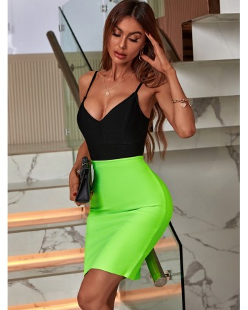 Strappy Sleeveless High Waist Bandage Set