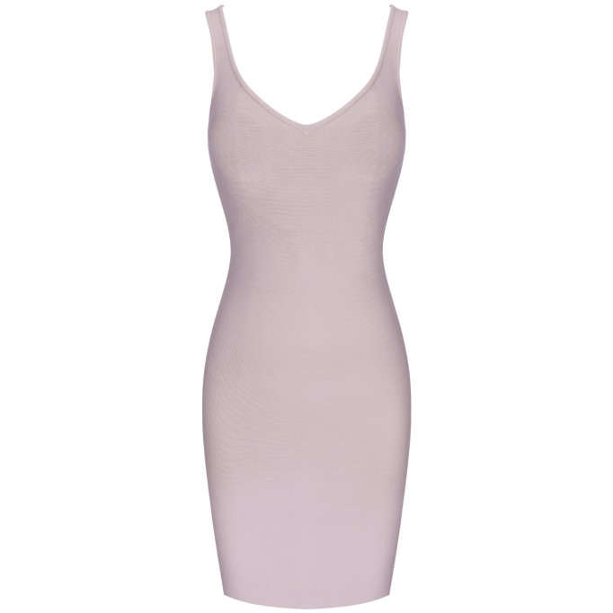 Strappy Sleeveless Plain Mini Bandage Dress PP21601