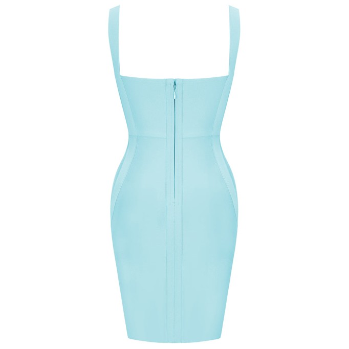 Strappy Sleeveless Plain Bandage Dress PK211102