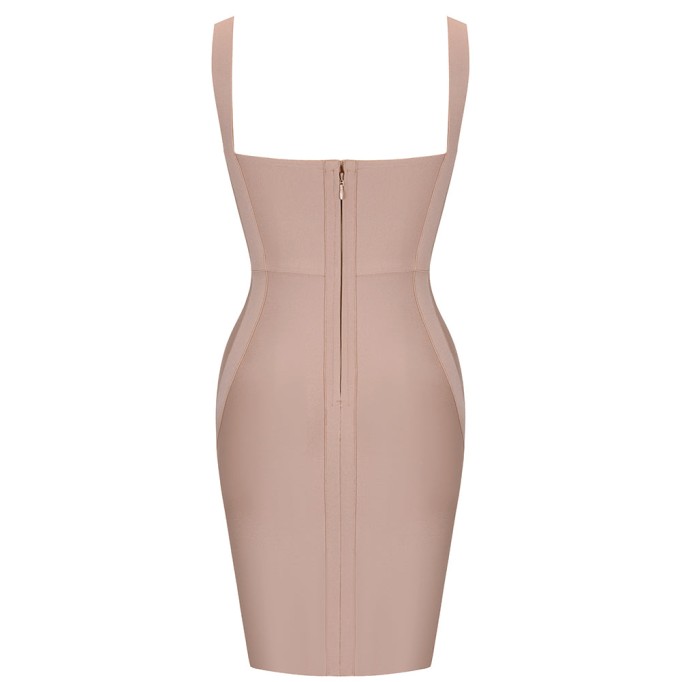 Strappy Sleeveless Plain Bandage Dress PK211102