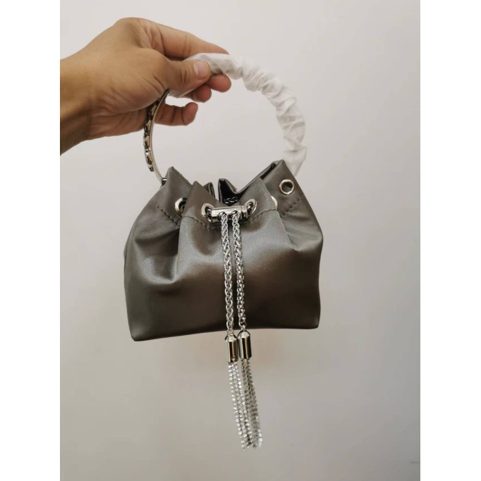 Satin Fringe Fashion Bucket Bag