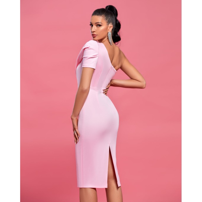 One Shoulder Midi Frill Suzie Dress