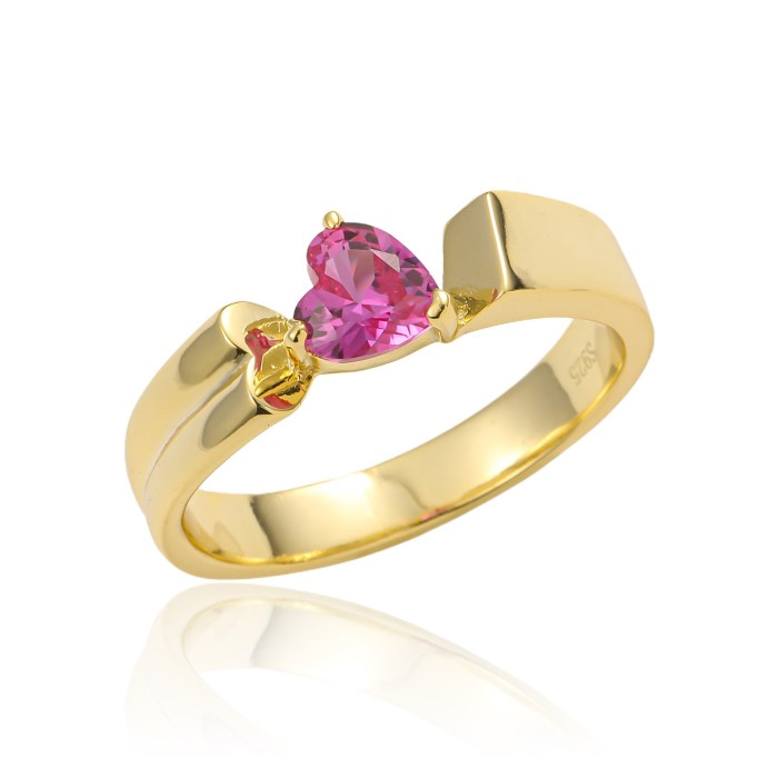 Hand Crafted Aura Heartshaped Diamond Ring