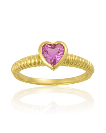 Hand Crafted Sophia Spiral Ruby Ring