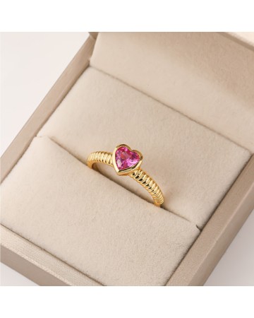 Hand Crafted Sophia Spiral Ruby Ring