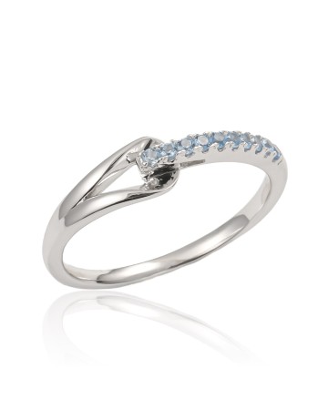 Hand Crafted Angelina Blue Sapphire Pave Eternity Band