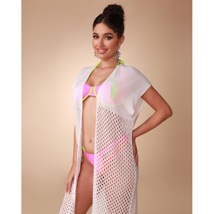 White Tassel Cutout Sexy Beach Cover