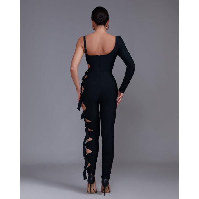 Asymmetric Cut-out Knot Jumpsuit