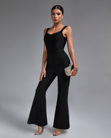 Classic Backless Bandage Jumpsuit