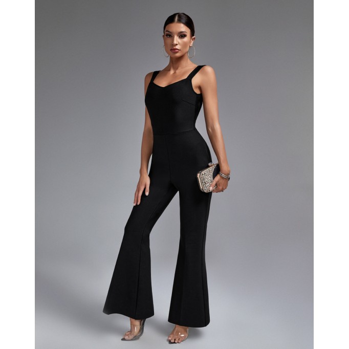 Classic Backless Bandage Jumpsuit