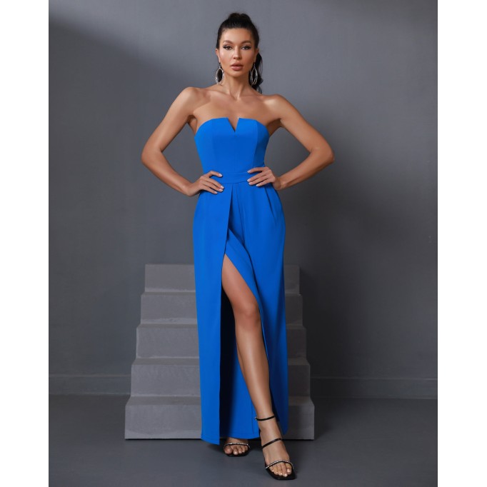 Backless Split Wide Leg Jumpsuit