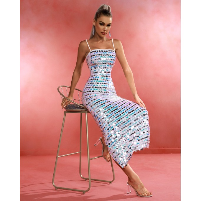 Phoenix Sequin-embellished Long Dress