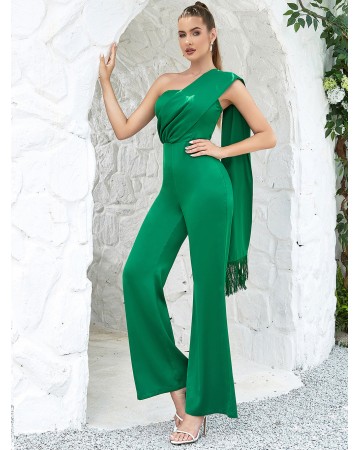 Sleeveless Tassels Bodycon Jumpsuit HB0284