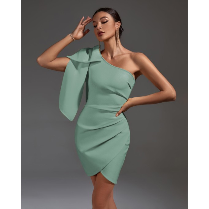 Bow Lace Up Ares Mini Bandage Dress