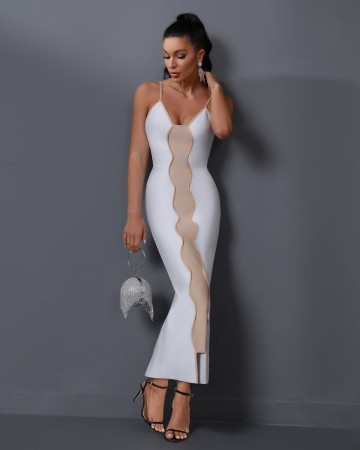 Caprera-knit Maxi Bandage Dress