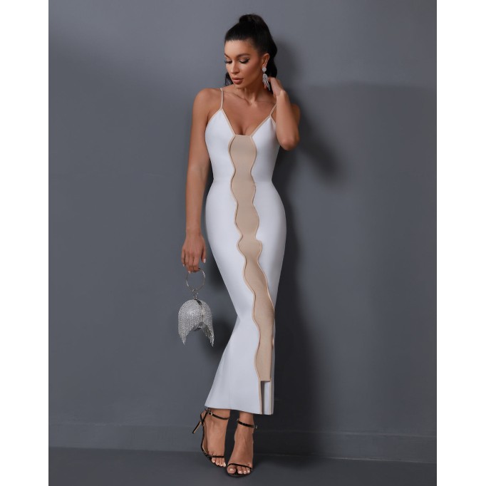 Caprera-knit Maxi Bandage Dress