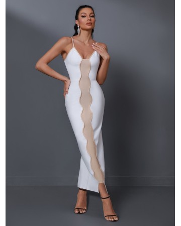 Caprera-knit Maxi Bandage Dress