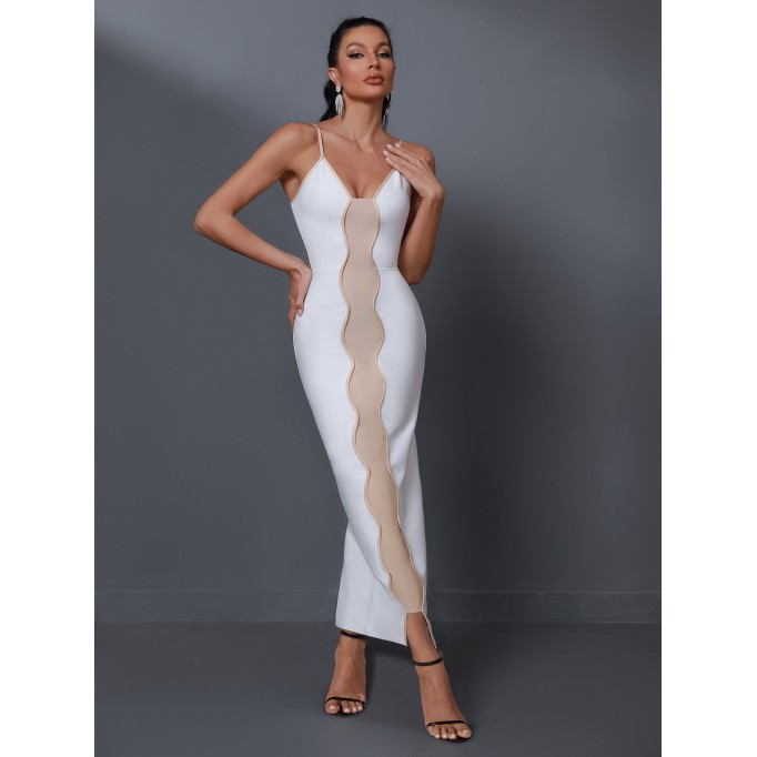 Caprera-knit Maxi Bandage Dress