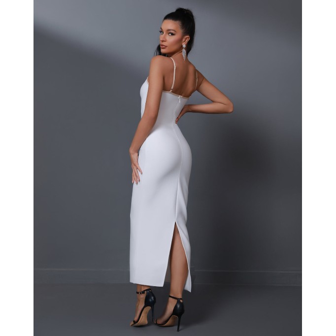 Caprera-knit Maxi Bandage Dress