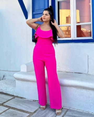 Strappy Ruffle Bandage Jumpsuit